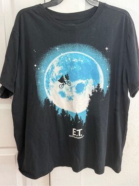 Mighty Fine Black Tee with White Interior Print